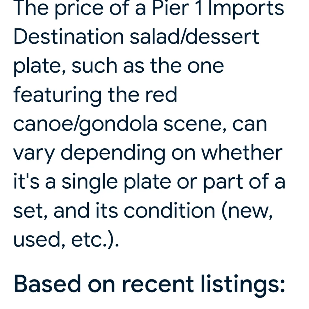 2 Piece Decorative Plates Collectable By PIER 1 IMPORTS Porcelain.